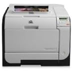 Hewlett-Packard - HP LaserJet Pro 400 Color M451nw Printer, 21 ppm Print Speed, 600 x 600 dpi Resolution, 2-line LCD, 128MB Storage Memory, WiFi, USB