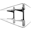 Vantage Point AXWG02B 2-Shelf Audio/Video Wall Shelves (Black)