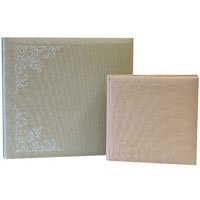 Buy MBI Memory Book with Embroidered Light Pink Cover, 12 x 12 Deluxe Scrapbook with 10 Archival Pages... by M B I now!