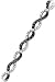 10kt. White Gold, 1 1/2 ct. tw. Black and White Diamond Fashion Bracelet
