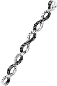 10kt. White Gold, 1 1/2 ct. tw. Black and White Diamond Fashion Bracelet 21ocqETEtmL 10kt. White Gold, 1 1/2 ct. tw. Black and White Diamond Fashion Bracelet