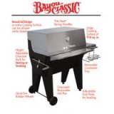 Bayou Classic Combined Stainless Steel and Black Steel Charcoal Grill by Bayou Classic