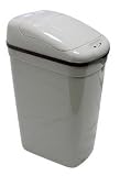 Plastic Trash Can - Infrared Touchless Trash Can DZT-33-1 in Grey