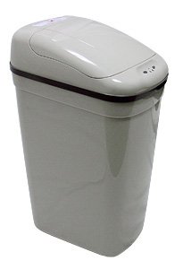 Plastic Trash Can - Infrared Touchless Trash Can DZT-33-1 in Grey