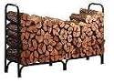 Panacea 15204 Deluxe Outdoor Log Rack, Black, 8-Feet