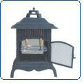 Black Cast Iron Pagoda Chiminea