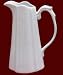 4 1/2 WHITE FLUTED PITCHER - 4 1/2 WHITE PORCELAIN FLUTED PITCHER