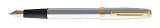 Sheaffer Prelude Brushed Chrome /GT Fine Point Fountain Pen - SH-342-0F