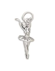 Sterling Silver Ballerina Charm