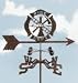 maltese10  - Fire Dept Maltese Garden Stake Weathervane