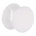 1/2" White Acrylic Saddle Plug