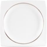 Wedgwood Plato Platinum Square Salad Plate 7.75-in.