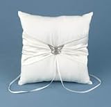 Butterfly Kisses Pillow, Antique White