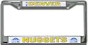Denver Nuggets Chrome License Plate Frame