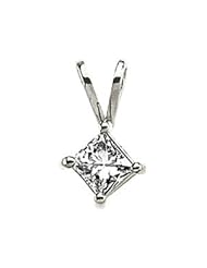 1/2 Ct 14K White Gold Diamond Pendant