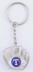 Texas Rangers Glove Keychain