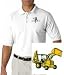 Embroidered Shirt - Men's Polo Shirt with backhoe loader