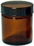 生活の木 茶色ガラス・クリーム容器 50ml