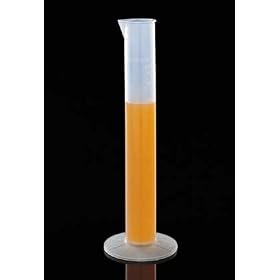 Thermo Scientific Nalgene Plastic Graduated Cylinder; Economy Polypropylene; Subdiv.: 10mL; 1000mL