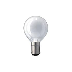 20 X Philips 40 Watt Small Bayonet Cap B15 G45 Round Globe Golf Ball Light Bulbs in Opal/White Finish