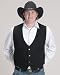 Trucker Vest/Black Denim Large adult
