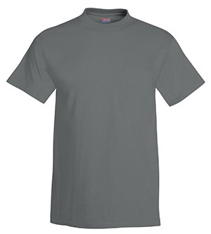 Hanes Men's Short Sleeve Beefy T-Shirt (Smoke Gray, X-Large)