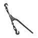 CM 48304 Dixie Forged Lever Load Binder, Painted Red, 2600 lbs Working Load Limit, 1/4" Trade, 11-1/4" Handle
