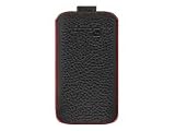 Gripis Slider Ledertasche f&uuml;r Apple iPhone 3G schwarz/rot