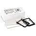 Panter Company SL-1-1/2 Spring-lock metal label holders binders, 1-1/2 binder cap., clear/black, dozen