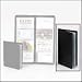 Classic Vinyl Business Card File Book, 72 Capacity, Black SAM81030