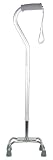ITA-MED Quad Cane with Small Base, Chrome