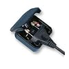 Euro 2 Pin to 3 Pin Converter Plug / Adapter - Black CP1*