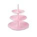 Babell Triple Tiered Fruit/Cake Stand - Sugar Pink
