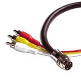 Cables To Go RapidRun Break-Away Pigtail - video / audio cable - composite video / audio - 1.5 ft ( 40730 )