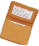 Fine Leather Business Card Holder style - 580