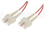 62.5/125 Colored Fiber Optic Duplex Cables with LC, SC and ST Connectors