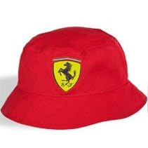 Ferrari Red Bucket Shield Hat