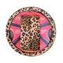 Animal Print Steering Wheel Cover and Shoulder Pad - Leopard
