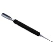 Satin Edge Rubber Grip Cuticle Pusher & Spoon Nail Cleaner