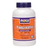 Now Foods Pancreatine 4X - 500mg, Capsules, 250-Count