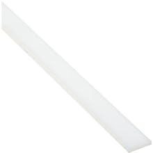 Wear Resistant Slippery Extruded Nylon 6/6 Rectangular Bar, Smooth, ASTM D5989, Off White
