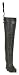 Pro Line® Men's Creek Cleated Rubber Hip Waders Dark Brown
