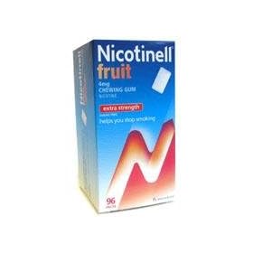 Nicotinell Extra Strength Nicotine Gum Fruit Flavour 96 pieces