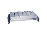 Broil King NBS-3S Triple Buffet Server with Stainless Lids 26x15x8-in.