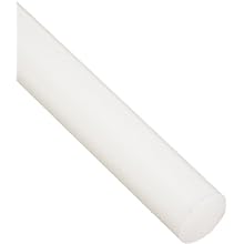 Wear Resistant Slippery Extruded Nylon 6/6 Round Rod, ASTM D5989, Off White