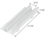 CRL 1-1/2 Wide Tub Enclosure Sliding Door Bottom Guide for International Doors - Package