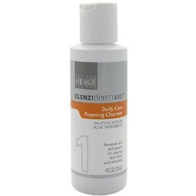 Obagi CLENZIderm M.D. Daily Care Foaming Cleanser Salicylic Acid 2% Acne Treatment, 4 FL. OZ. (120mL)