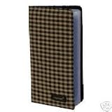 Longaberger LARGE Khaki Check Business Card Holder