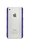 Body Glove Clear Purple Fringe Snap-On Case for iPhone 4
