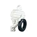 Michelinmännchen stützt sich auf Reifen, PVC Figur